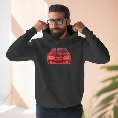 1993 Ford Mustang Three-Panel Fleece Hoodie