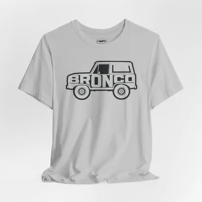1966 Ford Bronco calligram T-Shirt | vintage car typography design