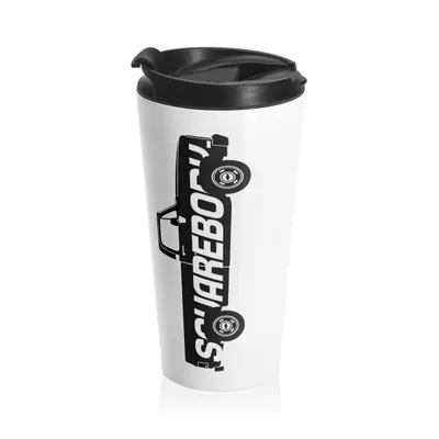 1980s Squarebody Truck Stainless Steel Travel Mug | Retro Pickup Design