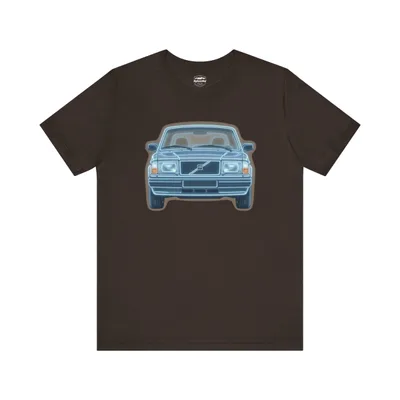 1986 Volvo 240 Light Blue Metallic Neon T-Shirt