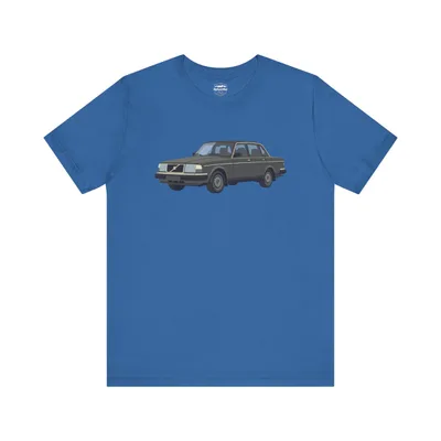 1986 Volvo 240 Dark Gray Metallic Tee | Classic Car Shirt