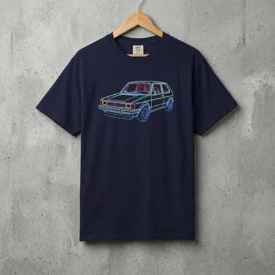 1984 VW Rabbit GTI Awesome 80s Premium T-shirt | Vintage Car Tee