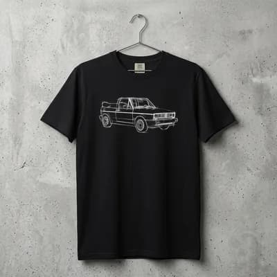 1989 VW Cabriolet Hard Sketch Premium T-shirt