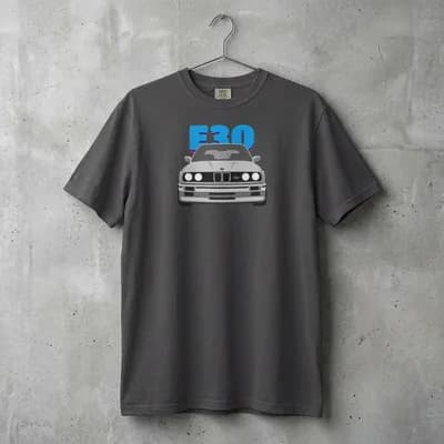 BMW E30 M3 Premium T-Shirt | Retro Race Car Graphic